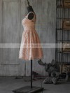 One Shoulder A-line Short/Mini Lace Ruffles Bridesmaid Dresses #DOB02017887