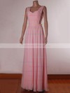 Sweetheart A-line Floor-length Chiffon Tulle Ruffles Bridesmaid Dresses #DOB02017734