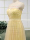 Sweetheart A-line Floor-length Tulle Ruffles Bridesmaid Dresses #DOB02017513