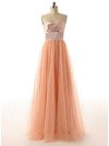 Sweetheart A-line Floor-length Tulle Sashes / Ribbons Bridesmaid Dresses #DOB02017528