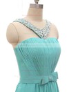 Square Neckline A-line Floor-length Chiffon Beading Bridesmaid Dresses #DOB02017565