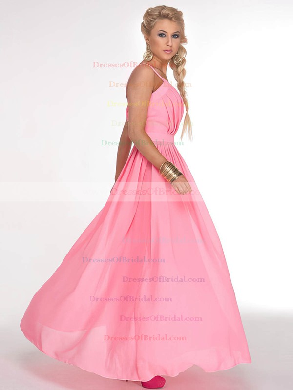 V-neck A-line Ankle-length Chiffon Sashes / Ribbons Bridesmaid Dresses #DOB02017686