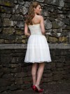 Square Neckline A-line Short/Mini Chiffon Ruffles Wedding Dresses #DOB00021264