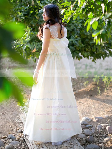 Sweetheart Princess Floor-length Taffeta Beading Wedding Dresses #DOB00021279