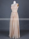 One Shoulder A-line Floor-length Chiffon Ruffles Bridesmaid Dresses #DOB01012386