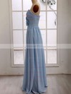 Latest Sweetheart Chiffon Ruffles Floor-length Light Sky Blue Bridesmaid Dresses #DOB01012415
