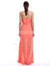 Discount Floor-length Chiffon with Ruffles Orange Sweetheart Bridesmaid Dress #DOB01012430