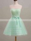 Affordable Ball Gown Tulle with Sashes/Ribbons Sweetheart Bridesmaid Dresses #DOB01012446