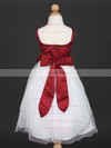 Gorgeous Floor-length Satin Tulle with Flower(s) Ball Gown Flower Girl Dress #DOB01031838