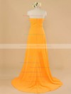 Simple Sweetheart Chiffon Ruffles Sheath/Column Sleeveless Bridesmaid Dress #DOB01012484