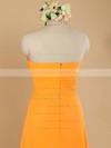 Simple Sweetheart Chiffon Ruffles Sheath/Column Sleeveless Bridesmaid Dress #DOB01012484