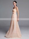 Empire Pearl Pink Chiffon Flower(s) Floor-length Popular Bridesmaid Dresses #DOB01012487