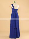 Royal Blue Chiffon Ruffles One Shoulder A-line Wholesale Bridesmaid Dress #DOB01012492