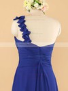 Royal Blue Chiffon Ruffles One Shoulder A-line Wholesale Bridesmaid Dress #DOB01012492