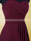 Sweetheart Grape Chiffon with Ruffles A-line Beautiful Bridesmaid Dresses #DOB01012500