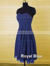 Sweetheart Grape Chiffon with Ruffles A-line Beautiful Bridesmaid Dresses #DOB01012500