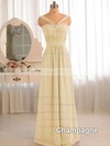 A-line Grape Chiffon with Criss Cross V-neck Junior Bridesmaid Dress #DOB01012503