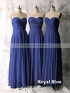 Nice Light Sky Blue Chiffon Ruffles A-line Sweetheart Bridesmaid Dresses #DOB01012535