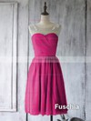 Chiffon Tulle with Appliques Lace A-line Girls Scoop Neck Bridesmaid Dress #DOB01012560