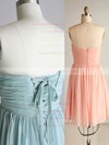 Online Pink Chiffon Ruffles Lace-up Sweetheart A-line Bridesmaid Dress #DOB01012569