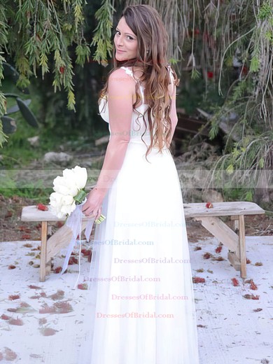 Sweetheart Princess Floor-length Tulle Ruffles Wedding Dresses #DOB00021434