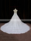 Chapel Train Ivory Tulle Appliques Lace Cap Straps Gorgeous Wedding Dress #DOB00021664