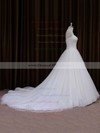 Beautiful Ivory Chapel Train Tulle Ruffles Sweetheart Wedding Dresses #DOB00021701