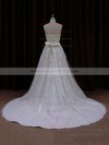 Strapless Ivory Tulle Sashes / Ribbons A-line Nice Wedding Dress #DOB00021815