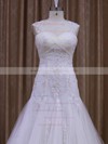 Sweetheart White Tulle Appliques Lace Court Train Wholesale Wedding Dress #DOB00021857