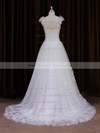 A-line Ivory Tulle Appliques Lace Wholesale Sweetheart Wedding Dresses #DOB00022066