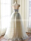 Sweetheart Tulle with Sashes / Ribbons Floor-length Modest Wedding Dresses #DOB00022508