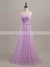 Sweetheart Floor-length Tulle Sashes / Ribbons Online Bridesmaid Dresses #DOB01012734