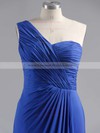 Coolest Chiffon Ankle-length Split Front One Shoulder Bridesmaid Dress #DOB01012769