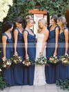 V-neck Chiffon with Ruffles Floor-length Wholesale Bridesmaid Dresses #DOB01012798