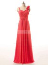 A-line Burgundy Sweetheart Chiffon Ruffles Newest Bridesmaid Dresses #DOB01012808