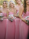 Sweetheart Chiffon Floor-length Ruffles Juniors Bridesmaid Dresses #DOB01012817