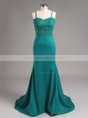 Sweetheart Silk-like Satin Appliques Lace Latest Trumpet/Mermaid Bridesmaid Dresses #DOB01012822