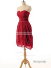 Online Sweetheart Lavender Ruffles Chiffon Short/Mini Bridesmaid Dress #DOB01012825