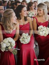 Sheath/Column Ruffles Chiffon Ladies One Shoulder Bridesmaid Dress #DOB01012828