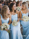 Sheath/Column Ruffles Chiffon Ladies One Shoulder Bridesmaid Dress #DOB01012828