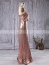 Sheath/Column Strapless Sequined Floor-length Sequins Popular Bridesmaid Dresses #DOB01012935