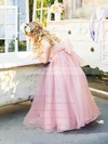Fashion A-line Scoop Neck Organza Sashes / Ribbons Floor-length Flower Girl Dresses #DOB01031925