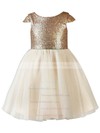 Best A-line Scoop Neck Tulle Sequined Sashes / Ribbons Ankle-length Flower Girl Dresses #DOB01031933