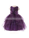 Ball Gown Scoop Neck Organza Sashes / Ribbons Floor-length Boutique Flower Girl Dresses #DOB01031937