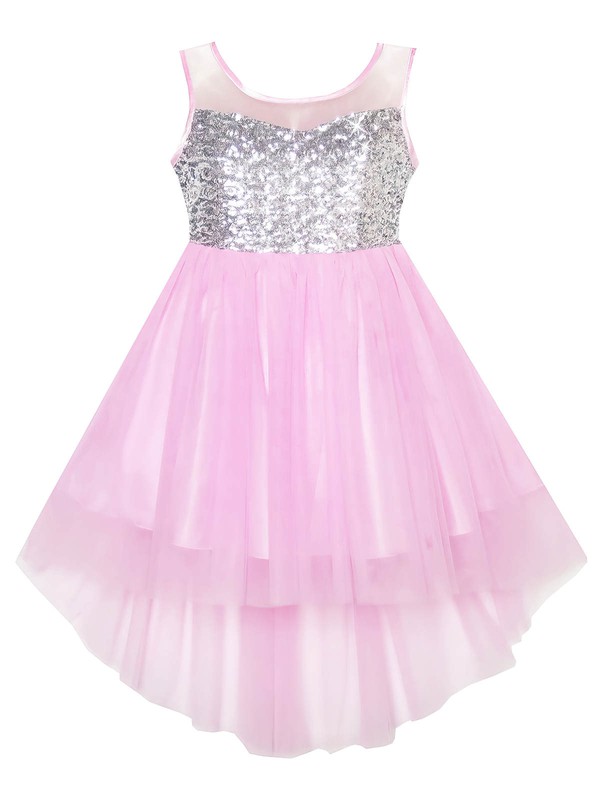 Asymmetrical A-line Scoop Neck Tulle with Bow New Arrival Flower Girl Dresses #DOB01031941