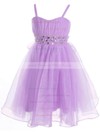 Perfect A-line Sweetheart Organza Sashes / Ribbons Ankle-length Flower Girl Dresses #DOB01031942