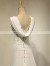 Modest Sweetheart Ivory Chiffon Appliques Lace Sweep Train Empire Wedding Dresses #DOB00022536