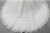Off-the-shoulder Ball Gown Organza with Beading Court Train Short Sleeve Wedding Dress #DOB00022559