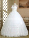 Ball Gown Sweetheart Tulle with Beading Floor-length Lace-up Graceful Wedding Dresses #DOB00022579
