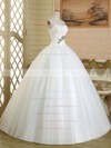 Ball Gown Sweetheart White Tulle Crystal Detailing Floor-length Classic Wedding Dress #DOB00022581